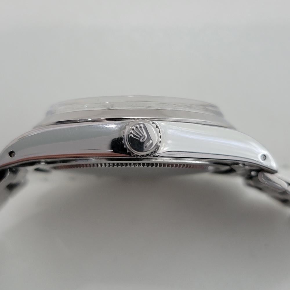 Rolex Oysterdate Precision Ref 6694 34mm Hombre Viento Manual 1970s Vintage RA501 en venta 6