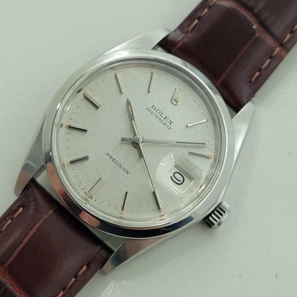 De los hombres Rolex Oysterdate Precision Ref 6694 34mm Mens Manual Wind 1970s Vintage RA501 en venta