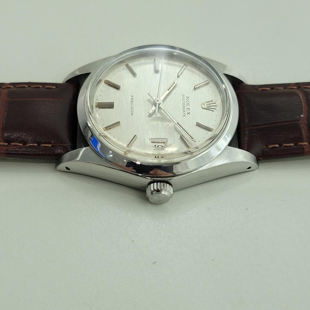 Rolex Oysterdate Precision Ref 6694 34mm Mens Manual Wind 1970s Vintage RA501 en venta 1