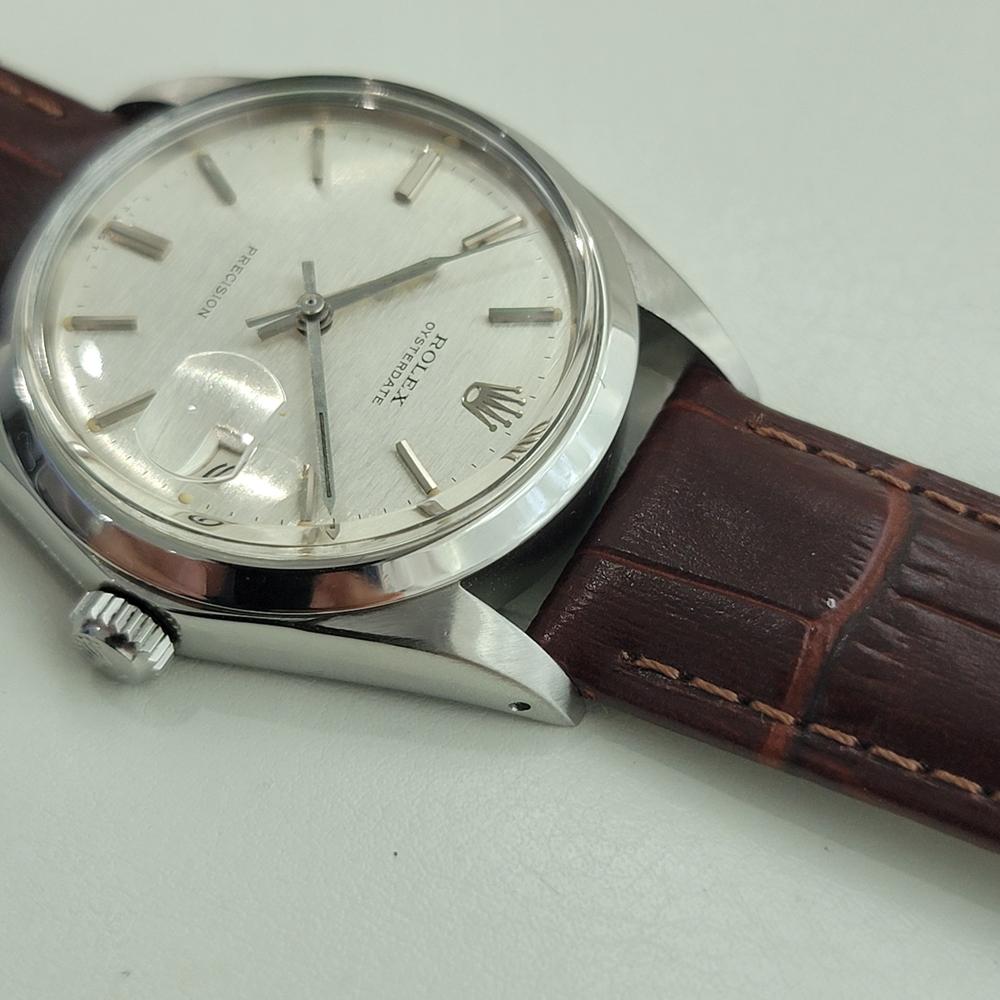Rolex Oysterdate Precision Ref 6694 34mm Mens Manual Wind 1970s Vintage RA501 en venta 2