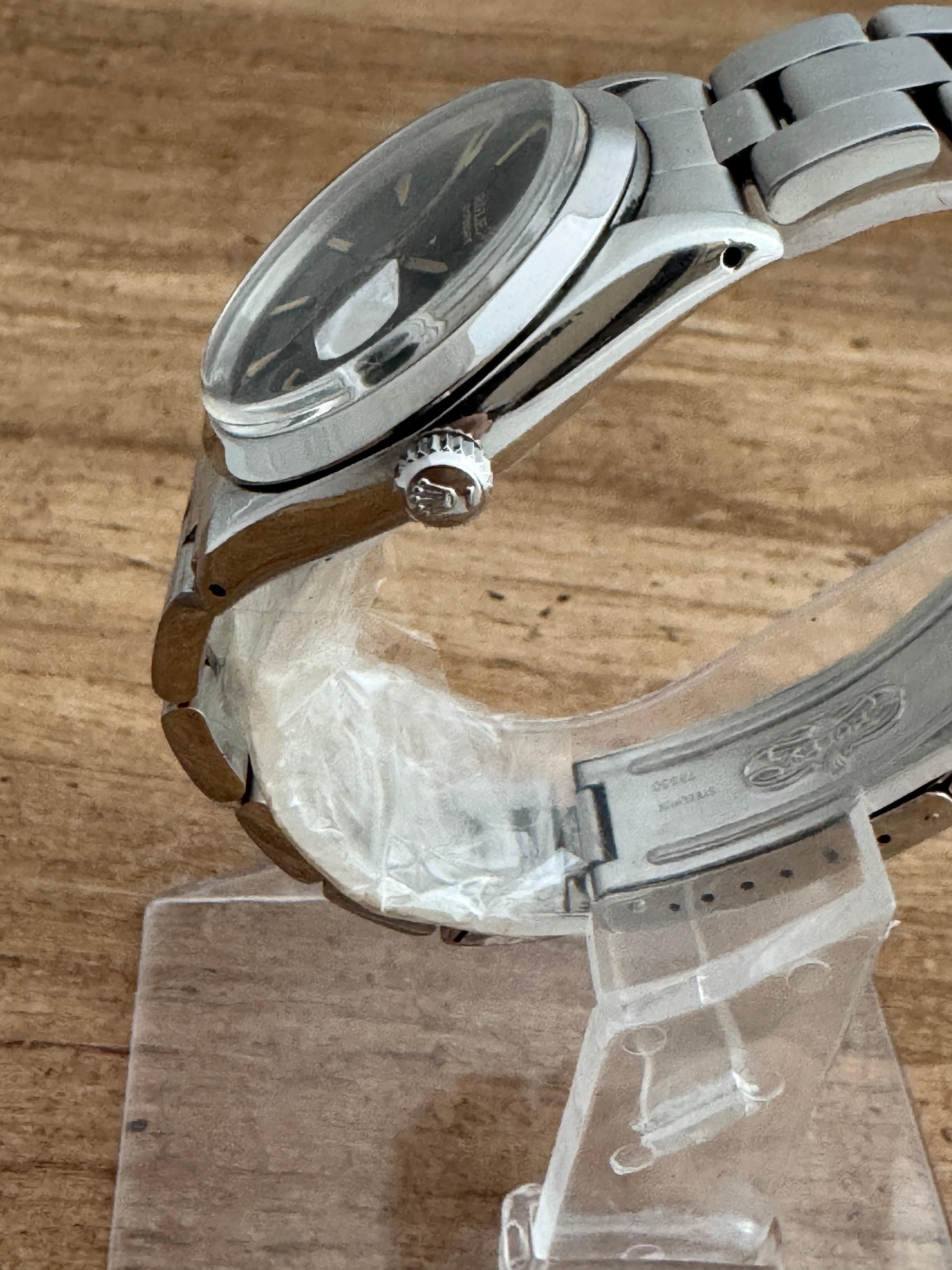 Rolex Oysterdate Precision Ref 6694 Schwarzes Zifferblatt Seltene 1964 Uhr 14
