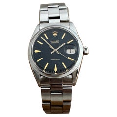 Rolex Oysterdate Precision Ref 6694 Schwarzes Zifferblatt Seltene 1964 Uhr