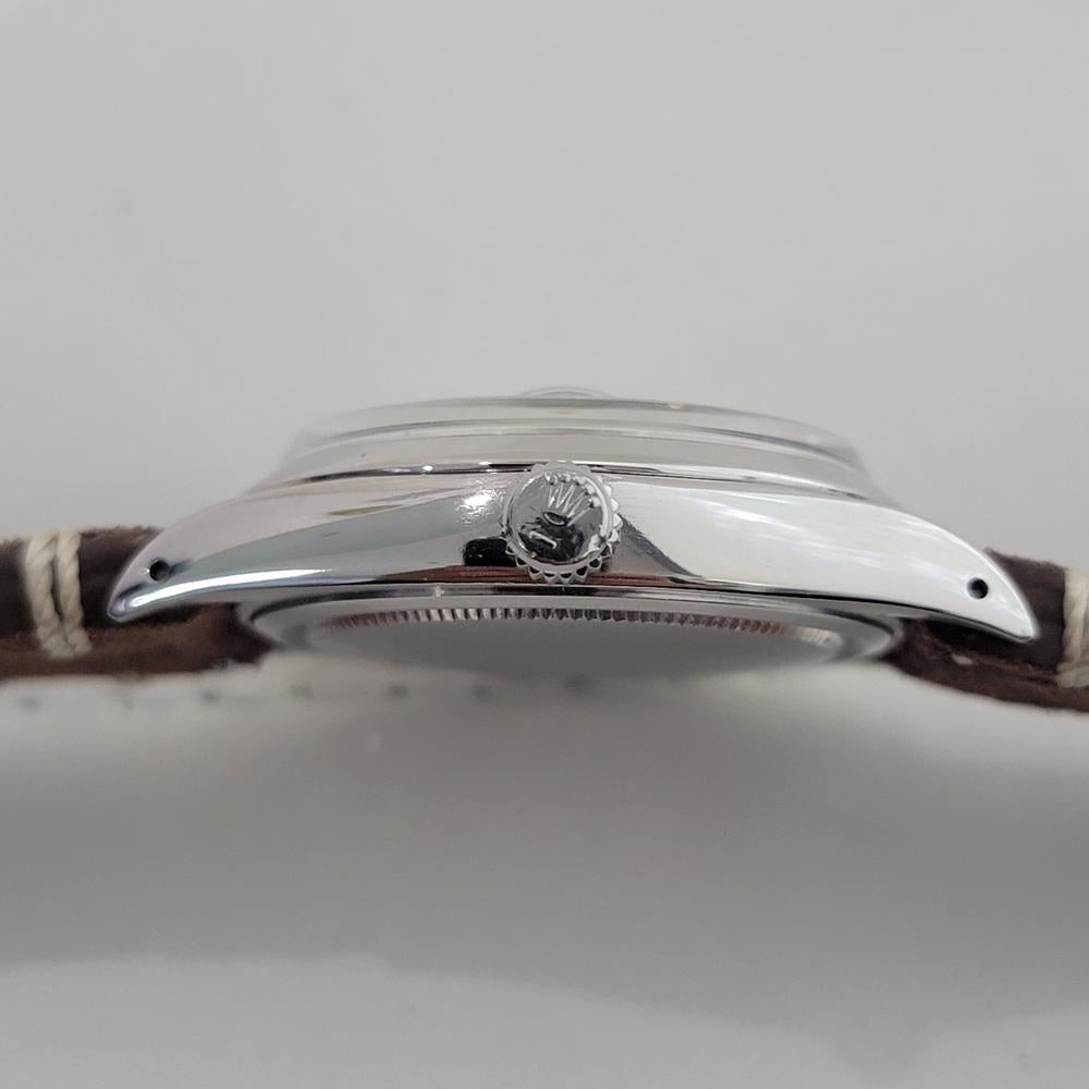Rolex Oysterdate Precision Ref 6694 Herren 34mm 1960er Jahre Vintage Manual Wind RA573B im Angebot 6