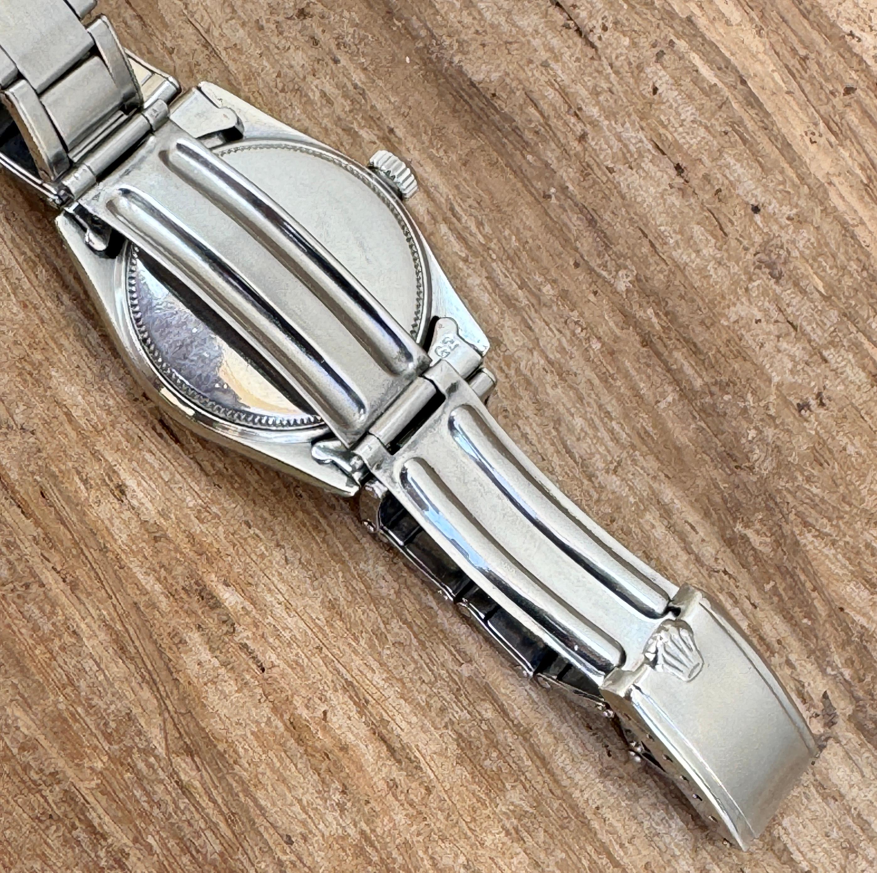 Rolex Oysterdate Precision Ref.6466 Rote 50er Jahre Uhr mit Datum 10
