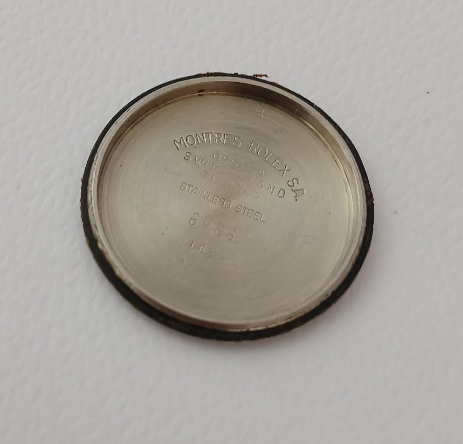  Descripción
Marca: Rolex

Model No: Oysterdate Precisión

Número de referencia: 6466

País de fabricación: Suiza

Movimiento: De cuerda manual

Material de la caja: Acero inoxidable

Medidas : Anchura de la caja: 30 mm. (sin corona)

Tipo de banda