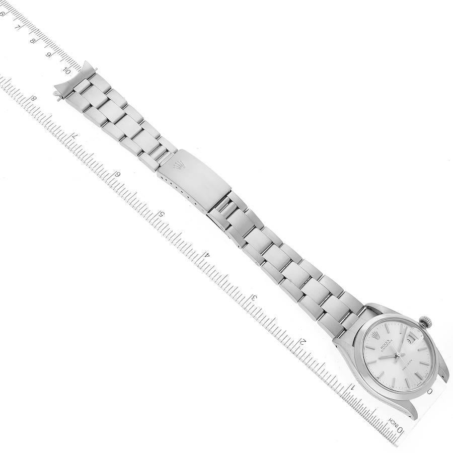Rolex OysterDate Precision Silver Dial Steel Vintage Mens Watch 6694 6
