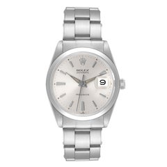 Rolex OysterDate Precision Silver Dial Steel Vintage Mens Watch 6694