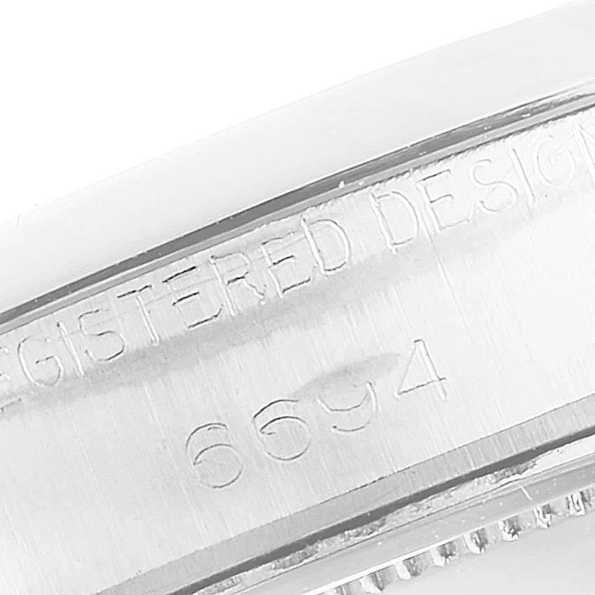 Rolex OysterDate Precision Silver Dial Steel Vintage Men's Watch 6694 3