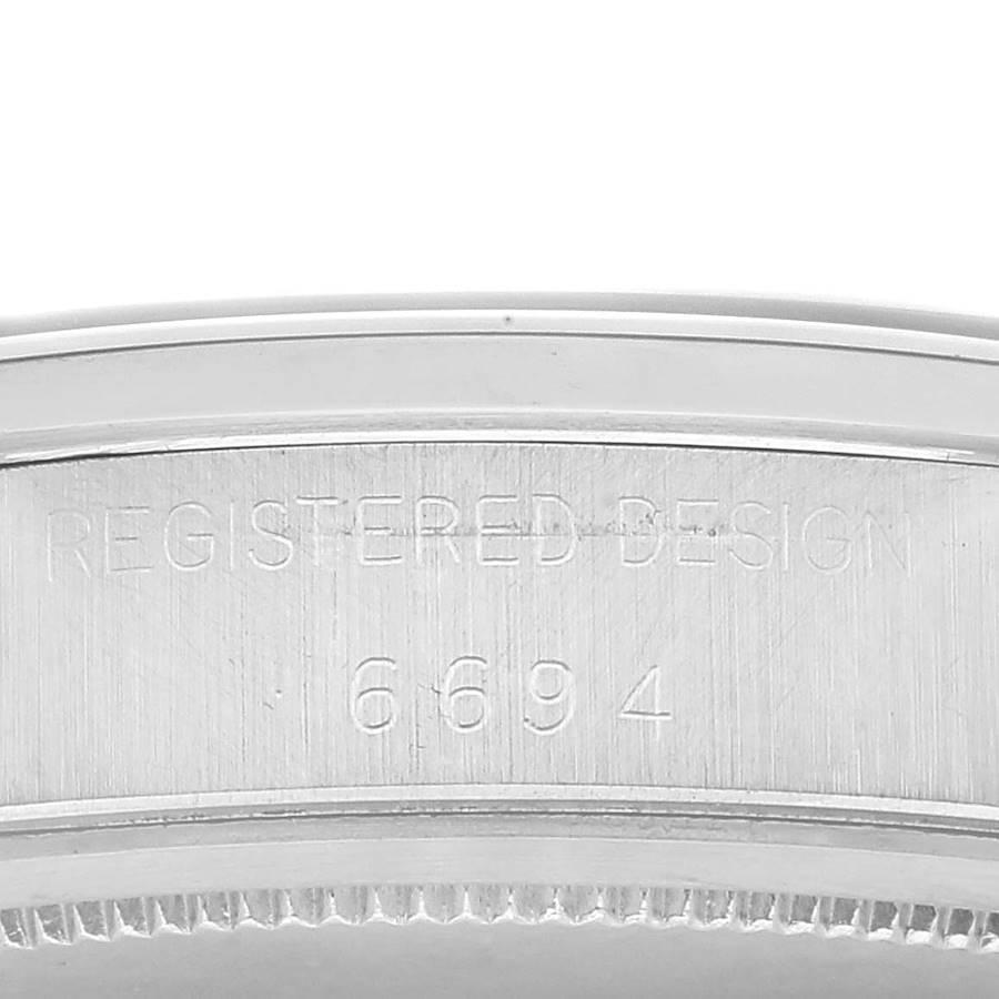 Rolex OysterDate Precision Silver Dial Steel Vintage Mens Watch 6694 2