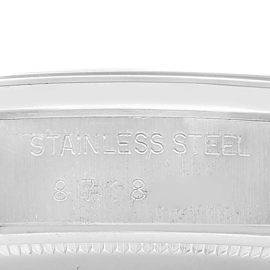 Rolex Montre OysterDate Precision vintage en acier avec cadran argenté, pour hommes 6694 3