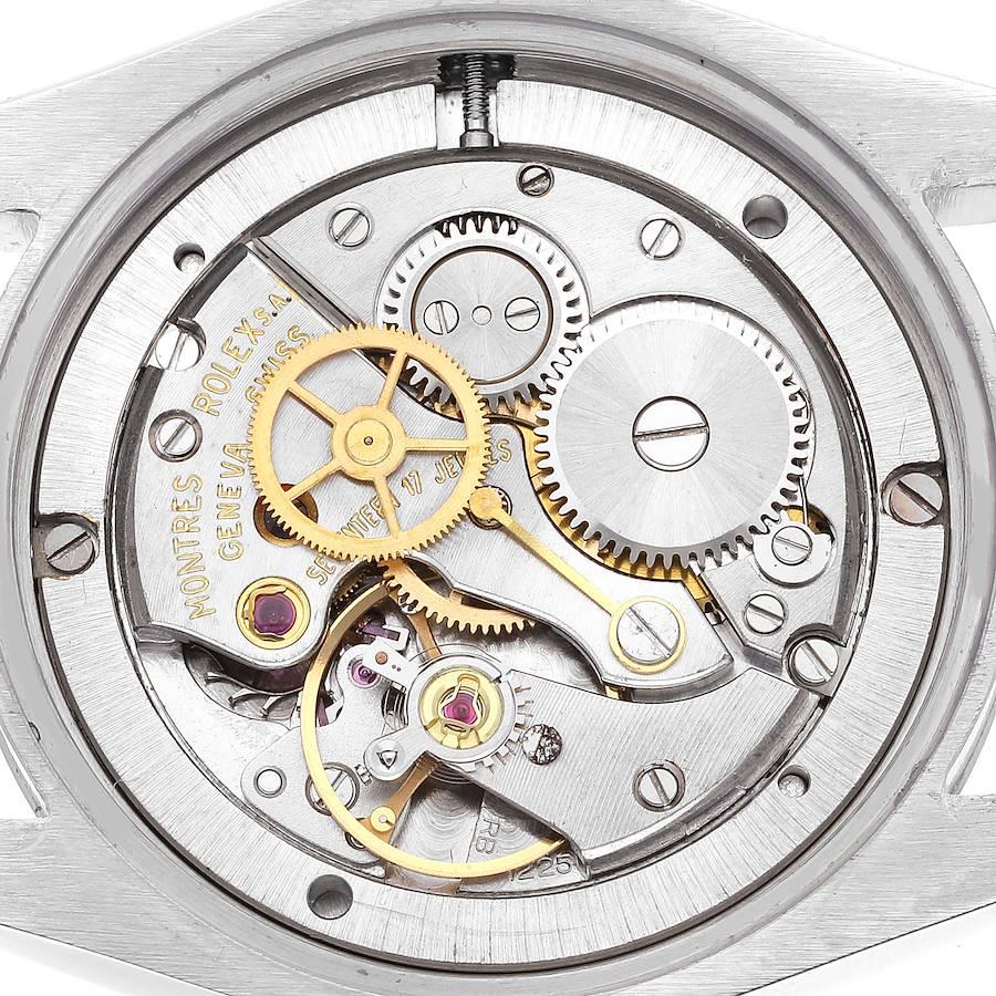 Rolex OysterDate Precision Silber Zifferblatt Stahl Vintage Herrenuhr 6694 5