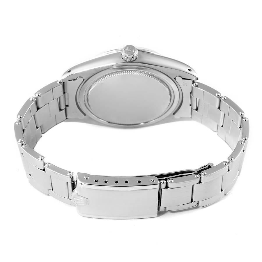 Rolex OysterDate Precision Silver Dial Steel Vintage Mens Watch 6694 4