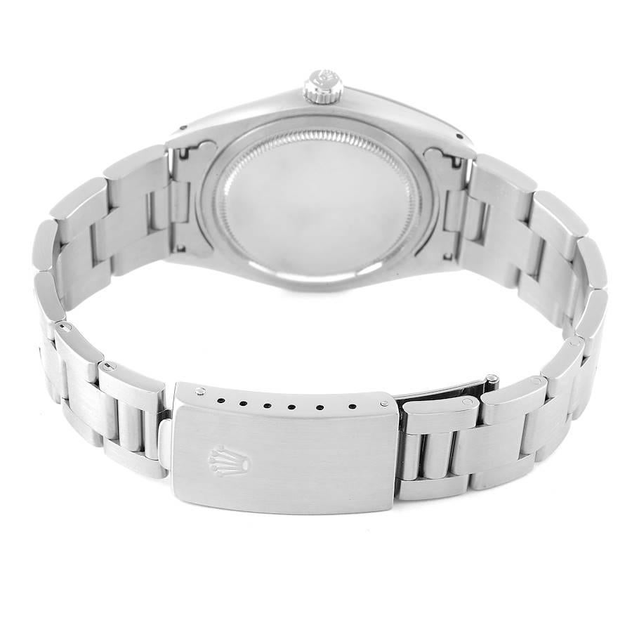 Rolex OysterDate Precision Silber Zifferblatt Stahl Vintage Herrenuhr 6694 6