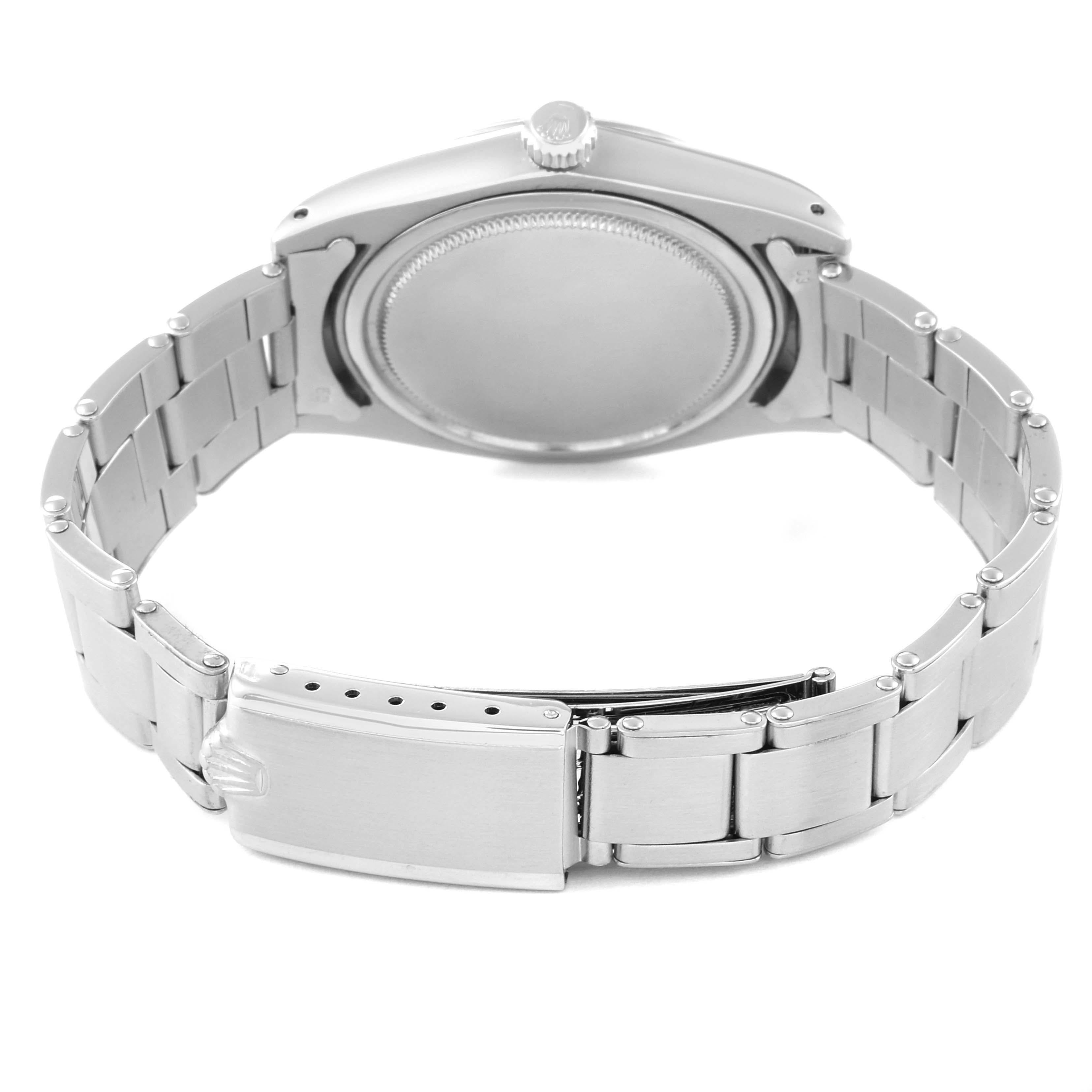 Rolex OysterDate Precision Silver Dial Steel Vintage Mens Watch 6694 5