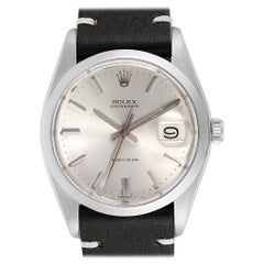 Rolex OysterDate Precision Silver Dial Steel Vintage Men's Watch 6694