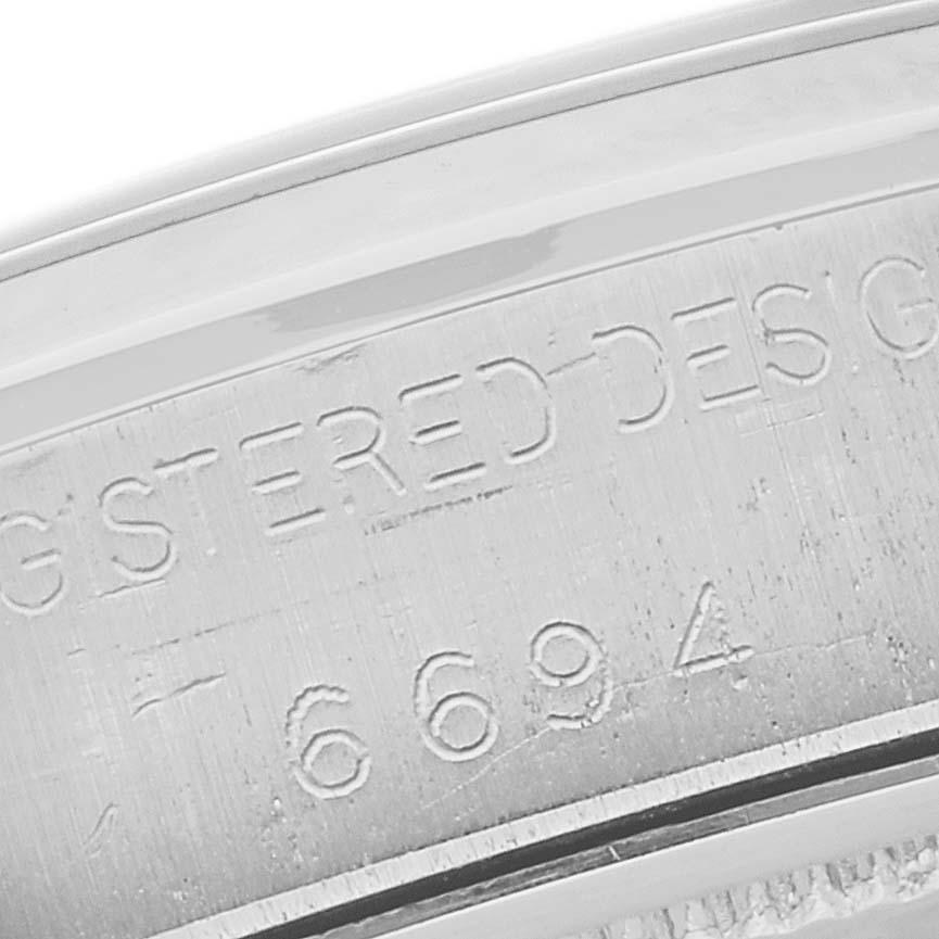 Rolex OysterDate Precision Silver Dial Vintage Steel Mens Watch 6694 2