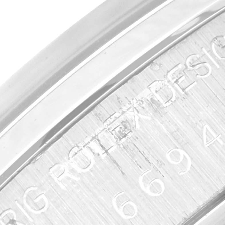 Rolex OysterDate Precision Silver Dial Vintage Steel Mens Watch 6694 4