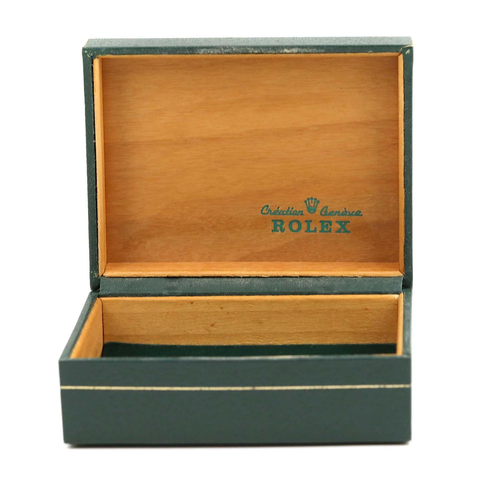 Rolex OysterDate Precision Silver Linen Dial Steel Vintage Mens Watch 6694 6