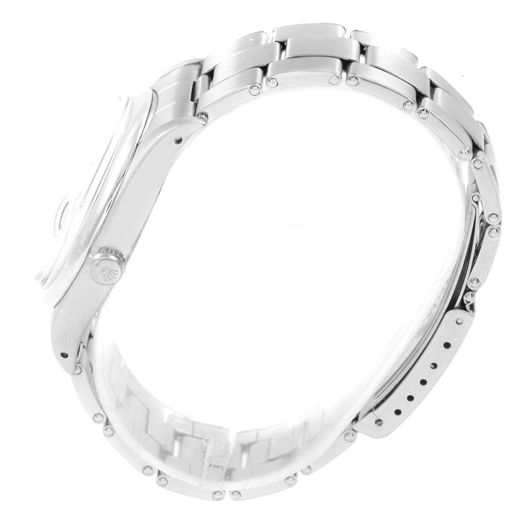 Rolex Oysterdate Precision Smooth Bezel Steel Vintage Men’s Watch 6494 For Sale 2