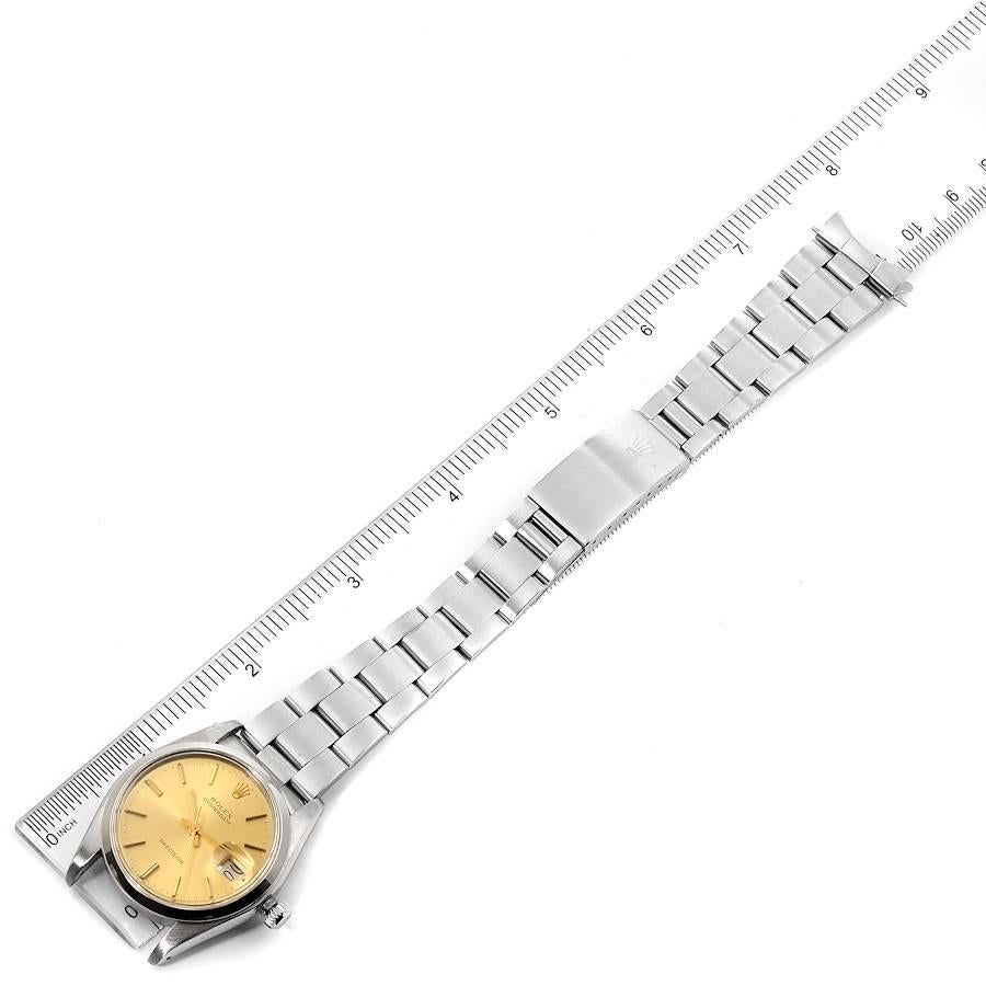 Rolex OysterDate Precision Steel Vintage Men's Watch 6694 For Sale 4