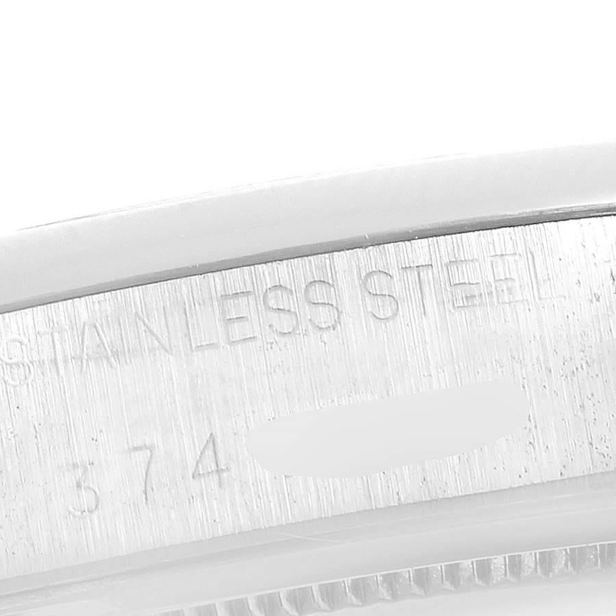 Rolex OysterDate Precision Steel Vintage Men's Watch 6694 For Sale 4