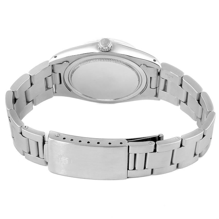 Rolex OysterDate Precision Steel Vintage Men's Watch 6694 For Sale 3