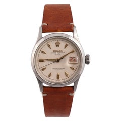 Rolex OysterDate Ref 6518 Edelstahl-Armbanduhr