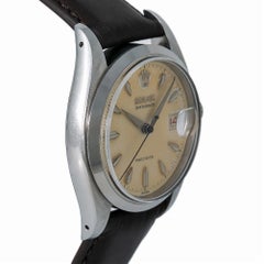 Rolex Oysterdate Vintage Unpolished 6494 Men Hand Wind Watch Tropical Dial