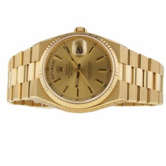Rolex Oysterquartz 19018, Gold Dial, Certified and Warranty