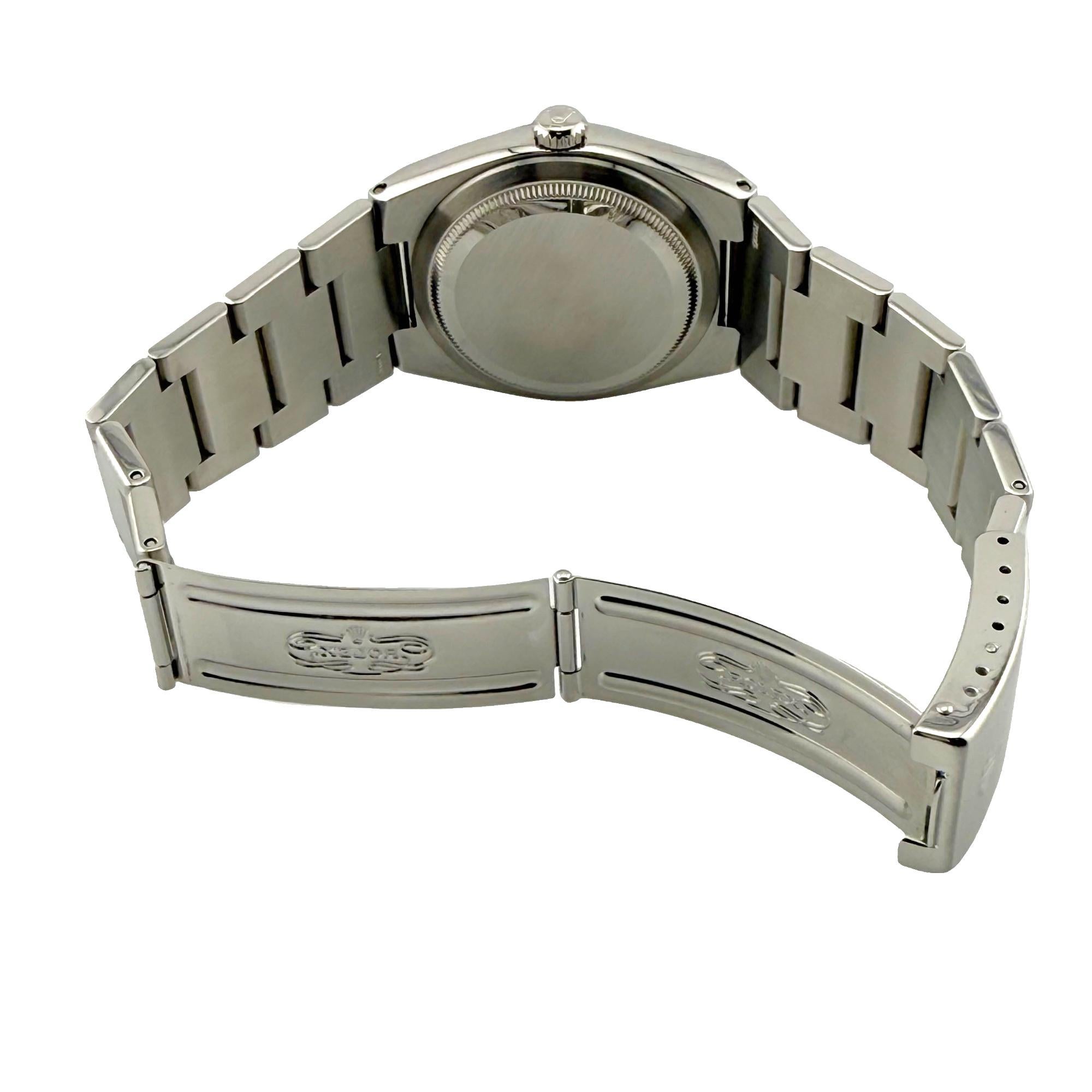 Rolex Oysterquartz Datejust 17000 Blue Dial Steel Box Papers 2025 Service Card For Sale 6