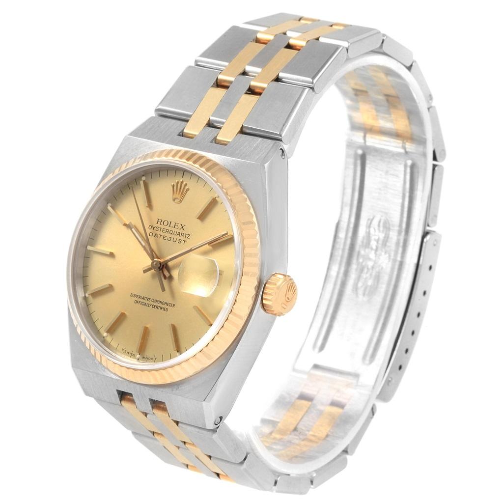 Rolex Oysterquartz Datejust 36 Steel Yellow Gold Men’s Watch 17013 6