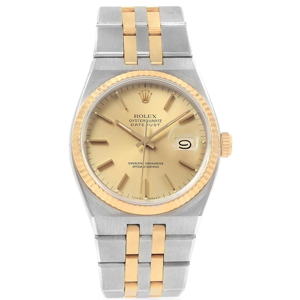 Rolex Oysterquartz Datejust 36 Steel Yellow Gold Men’s Watch 17013 3