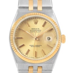 Rolex Oysterquartz Datejust 36 Steel Yellow Gold Men’s Watch 17013