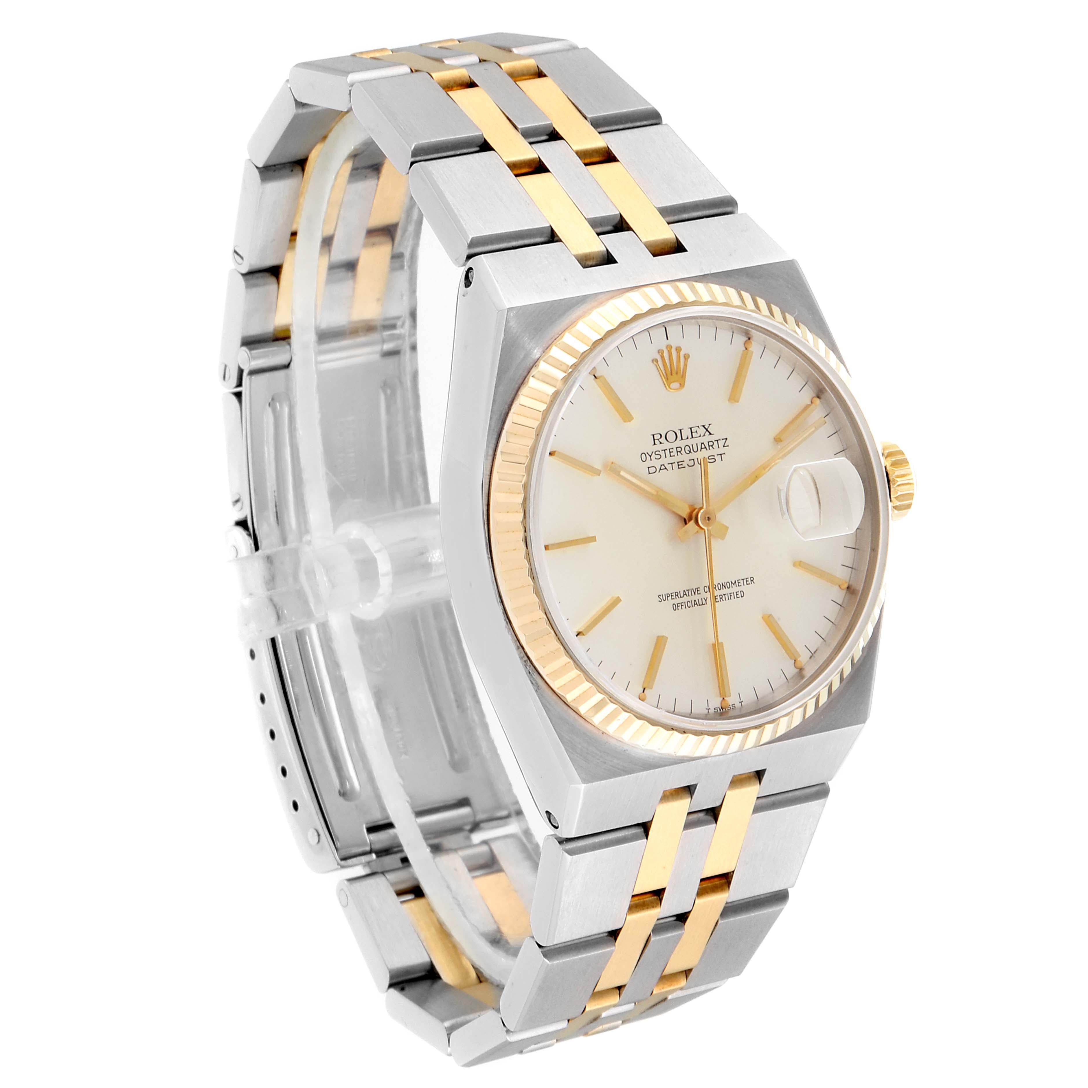 Rolex Oysterquartz Datejust Steel Yellow Gold Men's Watch 17013 1