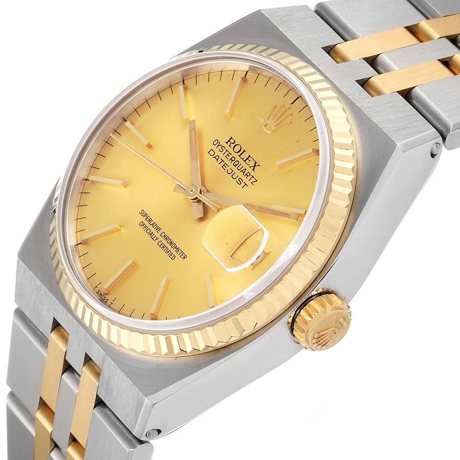 Men's Rolex Oysterquartz Datejust Steel Yellow Gold Men’s Watch 17013
