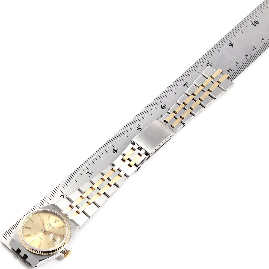 Rolex Oysterquartz Datejust Steel Yellow Gold Men's Watch 17013 5