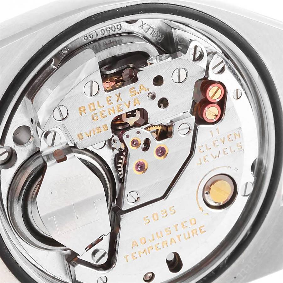Rolex Oysterquartz Datejust Black Dial Vintage Steel Mens Watch 17000 2