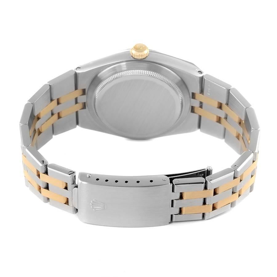 Rolex Oysterquartz Datejust Steel 18k Yellow Gold White Dial Watch 17013 1