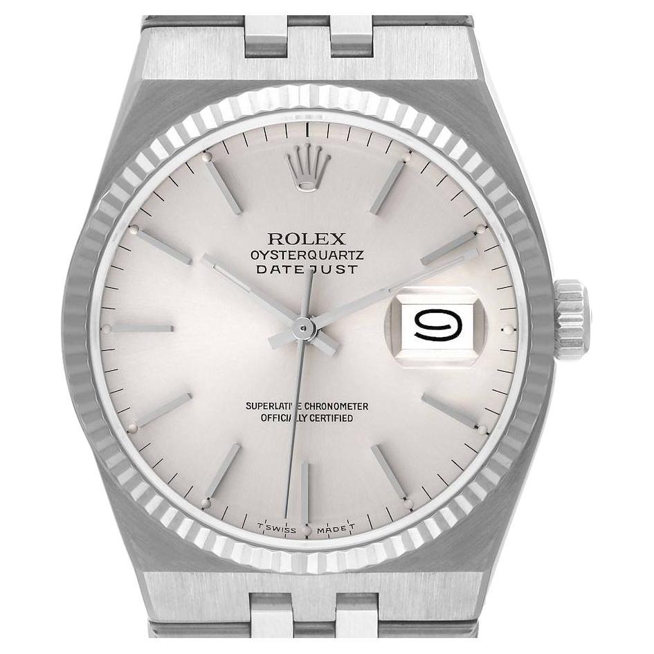 Rolex Datejust II 41 Steel White Gold Fluted Bezel Watch 116334 Box For