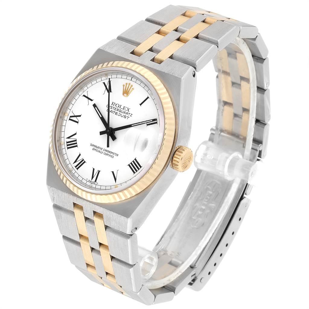 Rolex Oysterquartz Datejust Steel Yellow Gold Buckley Dial Watch 17013 1