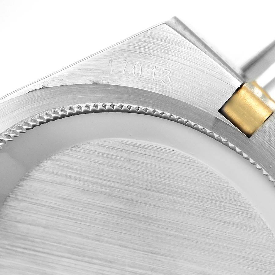Rolex Oysterquartz Montre Datejust en acier avec cadran à boucle en or jaune 17013 en vente 4