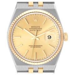 Rolex Montre Oysterquartz Datejust en acier et or jaune pour hommes 17013