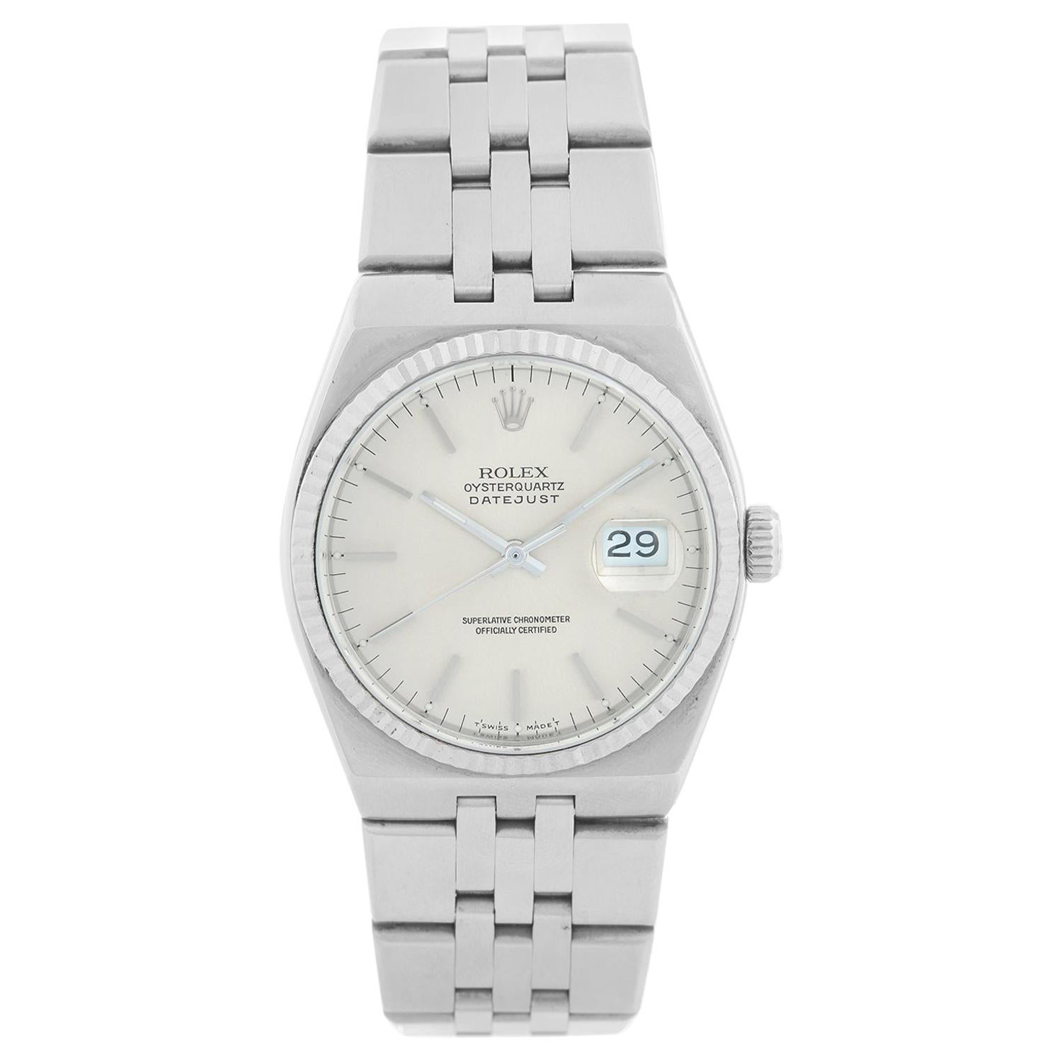 Rolex Oysterquartz Datejust Men's Stainless Steel  Watch 17014