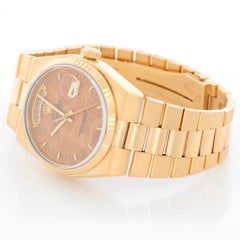 Rolex Oysterquartz Day-Date Men's 18 Karat Gold President Watch 19018