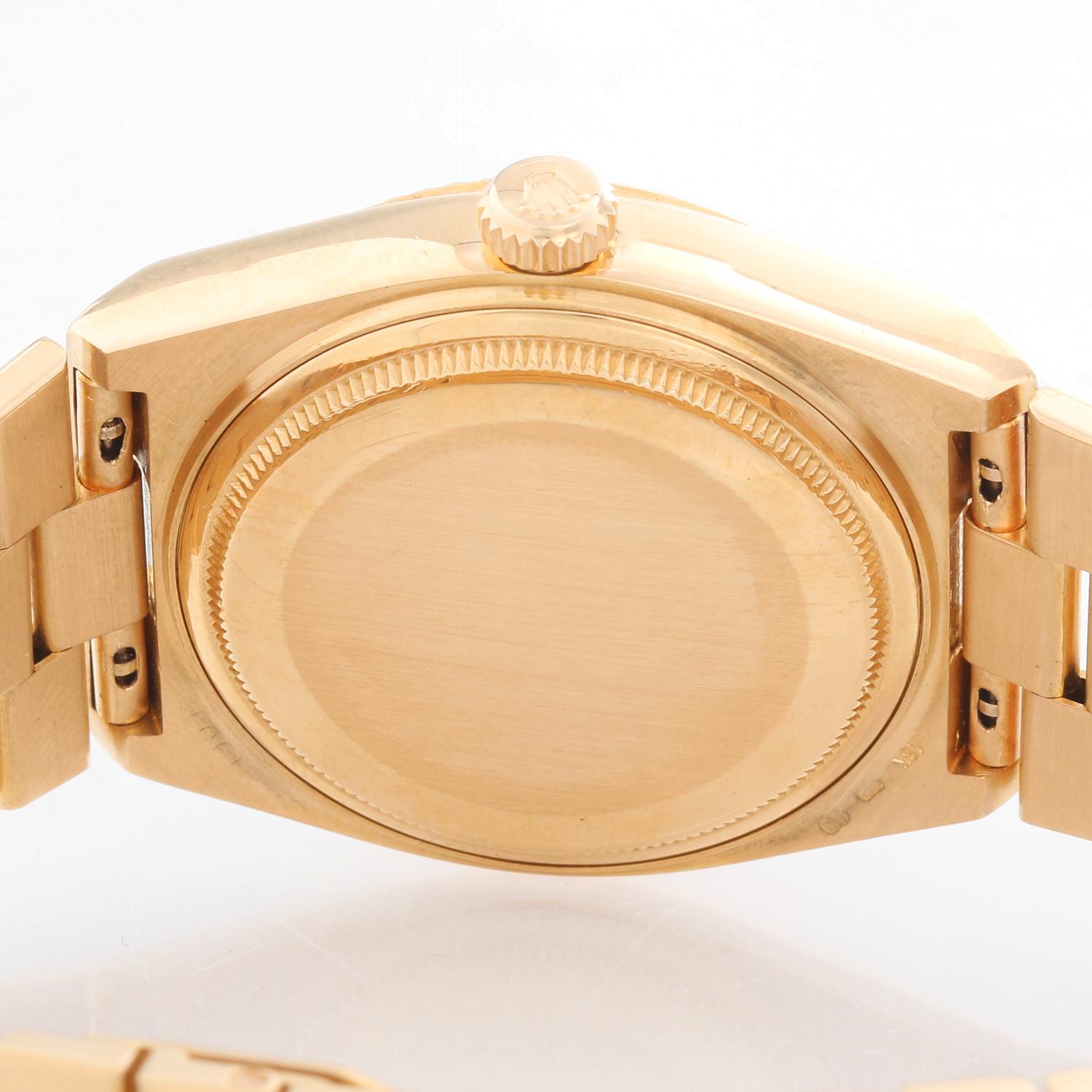 Rolex Oysterquartz Day-Date Men's 18 Karat Gold President Watch 19018 1