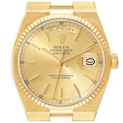 Rolex Oysterquartz President Day-Date Gelbgold Herrenuhr 19018