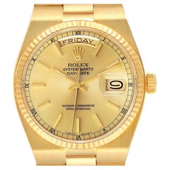 Rolex Oysterquartz President Day-Date Yellow Gold Mens Watch 19018