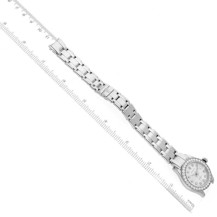 Rolex Pearlmaster 18k White Gold Anniversary Diamond Dial Ladies Watch 69299 For Sale 3