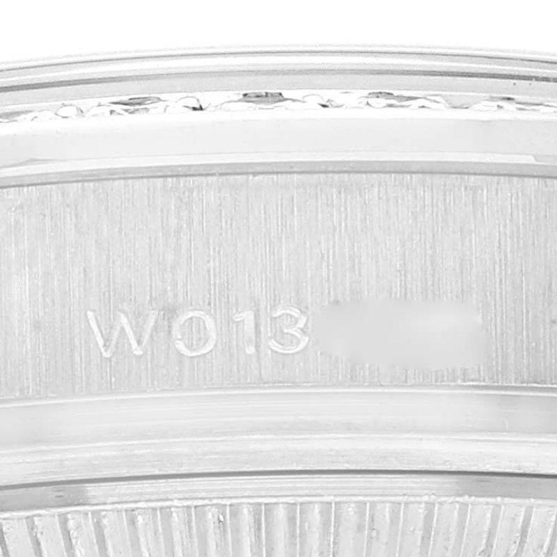 Women's Rolex Pearlmaster 18K White Gold Blue Diamond Dial Bezel Watch 69299 For Sale