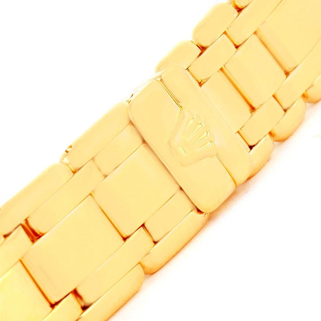 Women's Rolex Pearlmaster 18K Yellow Gold MOP Diamond Dial Bezel Watch 69298 For Sale